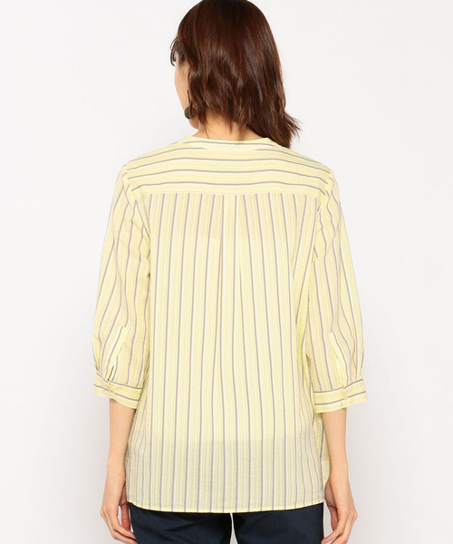 美品　archivio 緑と白のストライプシャツ　38 グリーンストライプシャツ | ファッション通販サイト NUGU
