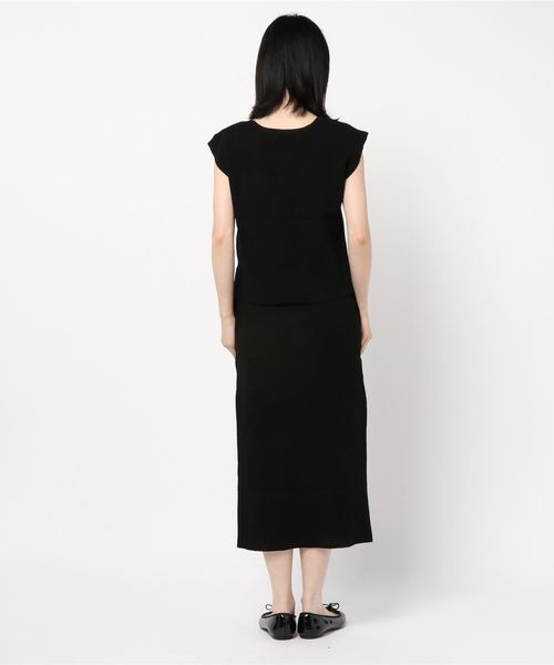 fifth（フィフス）の「フロントボタンサマーニットアップ（セットアップ・レディース・ブラック/ブラウン/ベージュ/モカ・MEDIUM）」の19枚目の写真