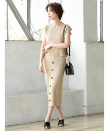 fifth | フロントボタンサマーニットアップ(セットアップ)