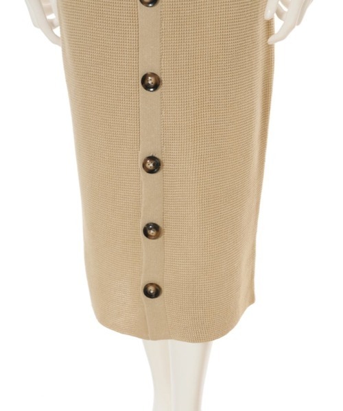 fifth（フィフス）の「フロントボタンサマーニットアップ（セットアップ・レディース・ブラック/ブラウン/ベージュ/モカ・MEDIUM）」の10枚目の写真