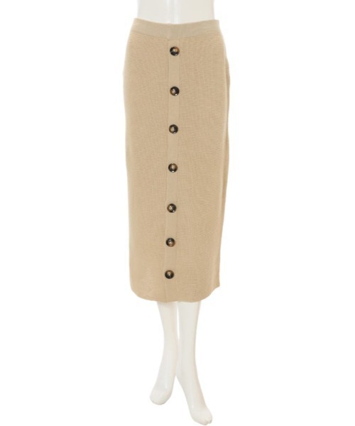 fifth（フィフス）の「フロントボタンサマーニットアップ（セットアップ・レディース・ブラック/ブラウン/ベージュ/モカ・MEDIUM）」の9枚目の写真