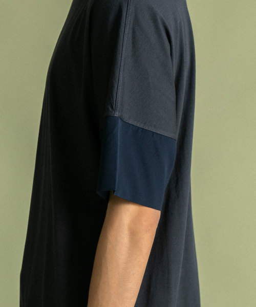 UNITED TOKYO(ユナイテッドトウキョウ)の「ウォッシャブルシルクT(Tシャツ/カットソー・メンズ・ネイビー/グリーン・1/2/3)」の4枚目の写真