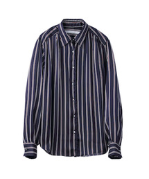 STRIPE GATHERED BLOUSE