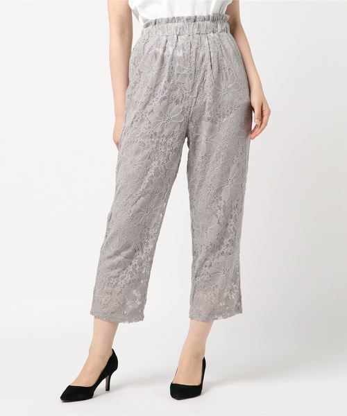 flower（フラワー）の「フラワリーレースパンツ（その他パンツ・レディース・ブラウン/グレー/ピンク・FREE）」の6枚目の写真