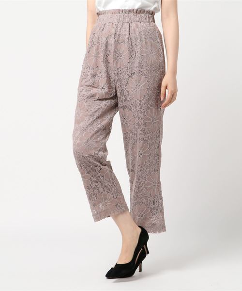 flower（フラワー）の「フラワリーレースパンツ（その他パンツ・レディース・ブラウン/グレー/ピンク・FREE）」の8枚目の写真