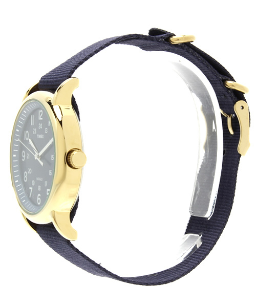 bpr BEAMS（ビーピーアール ビームス ）の「TIMEX / WEEKENDER GOLD（アナログ腕時計・メンズ・ピンク/ネイビー・ONE SIZE）」の4枚目の写真