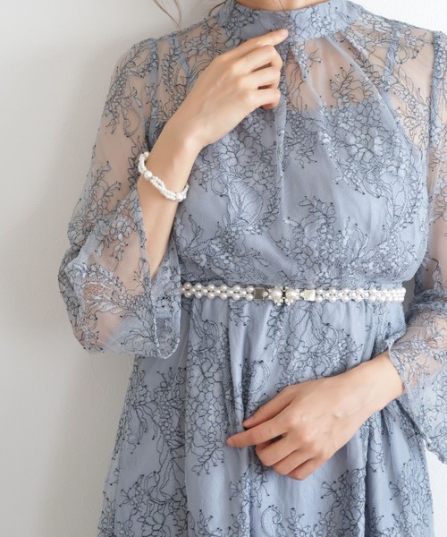 Cupid Heart（キューピッドハート）の「【Cupid Heart】結婚式ベルト パールゴムベルト（ベルト・レディース・ベージュ・MEDIUM）」の7枚目の写真