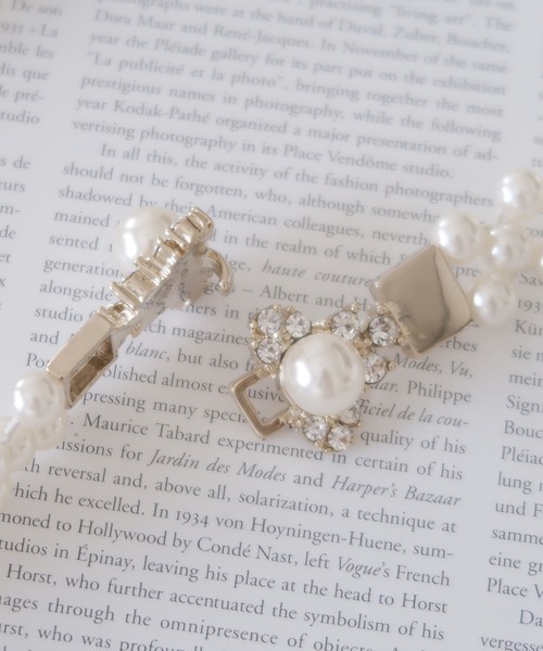 Cupid Heart（キューピッドハート）の「【Cupid Heart】結婚式ベルト パールゴムベルト（ベルト・レディース・ベージュ・MEDIUM）」の5枚目の写真