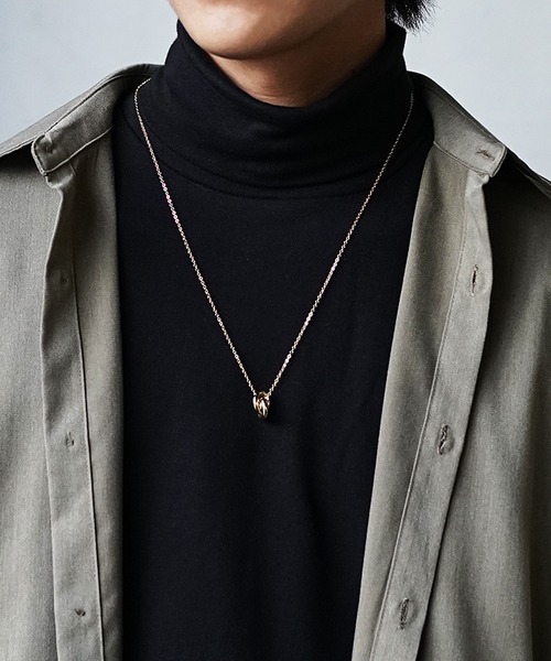 MinoriTY（マイノリティ）の「【MinoriTY】ダブルリング タイニーネックレス ユニセックス メンズ（ネックレス・メンズ・シルバー/ゴールド・60）」の8枚目の写真