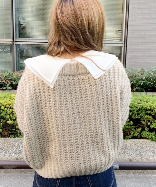 apres jour(アプレジュール)の「オーガンジー襟ハートブラウス【ZOZOTOWN限定アイテム】(シャツ/ブラウス・レディース・アイボリー/ライトグリーン/ピンクベージュ・フリー)」の15枚目の写真