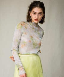 MAISON SPECIAL | ◎MORE 3月号＆NYLON4月号掲載：ハイネックタイダイプリントカットソー【MAISON SPECIAL/メゾンスペシャル】(Tシャツ/カットソー)