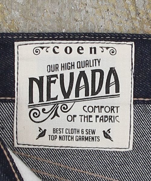 coen(コーエン)の「ネバダデニムレギュラーⅡ(デニムパンツ・メンズ・ネイビー・X-SMALL/LARGE/X-LARGE/MEDIUM/SMALL)」の6枚目の写真