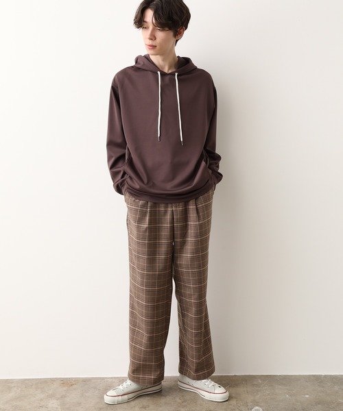 JUNRED（ジュンレッド）の「スポンディッシュプルパーカー（パーカー・メンズ・ベージュ/パープル・S/M/L）」の5枚目の写真