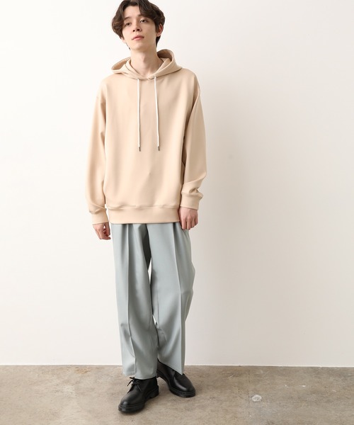 JUNRED（ジュンレッド）の「スポンディッシュプルパーカー（パーカー・メンズ・ベージュ/パープル・S/M/L）」の6枚目の写真