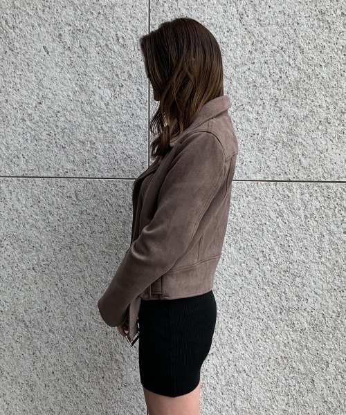 ENVYM（アンビー）の「ライダースＪＫ（ライダースジャケット・レディース・ブラック/グレー・FREE）」の7枚目の写真