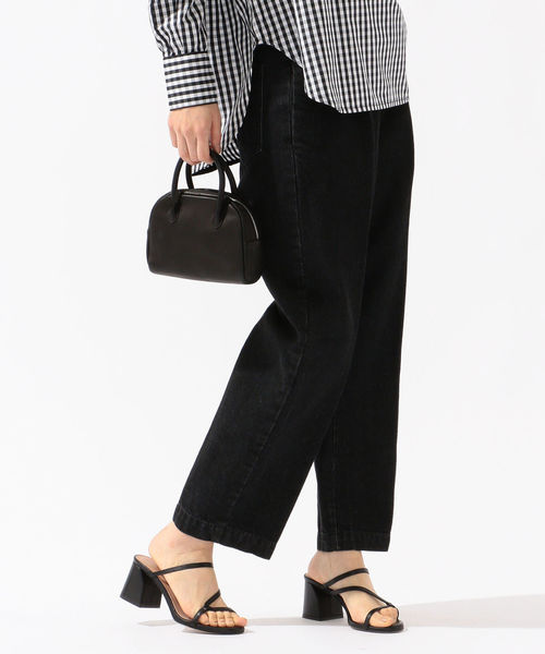 SHIPS(シップス)の「デニムタックパンツ(その他パンツ・レディース・ライトグリーン/ブラック/ナチュラル・38/40/36)」の2枚目の写真