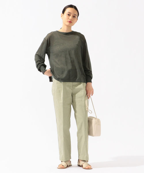 SHIPS(シップス)の「デニムタックパンツ(その他パンツ・レディース・ライトグリーン/ブラック/ナチュラル・38/40/36)」の9枚目の写真