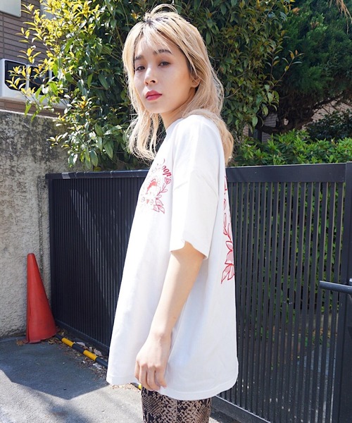 FIG&VIPER（フィグアンドバイパー）の「BettyコラボBIG-T（Tシャツ/カットソー・レディース・ホワイト/ブラック/グレー/ピンク・FREE）」の18枚目の写真