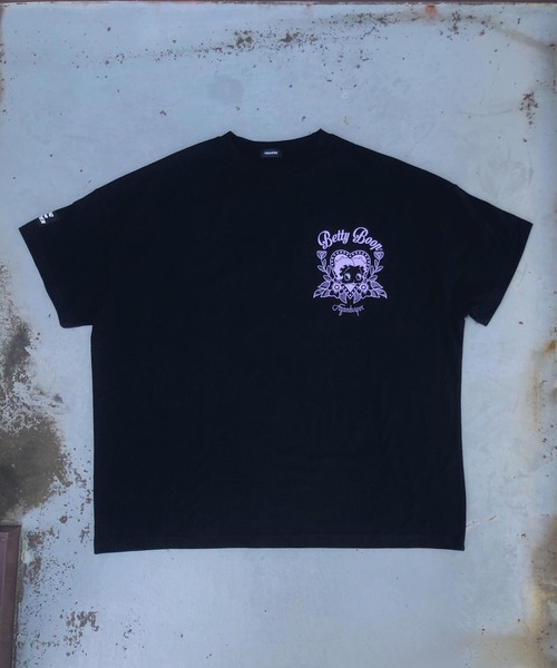 FIG&VIPER（フィグアンドバイパー）の「BettyコラボBIG-T（Tシャツ/カットソー・レディース・ホワイト/ブラック/グレー/ピンク・FREE）」の8枚目の写真