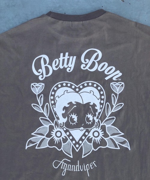 FIG&VIPER（フィグアンドバイパー）の「BettyコラボBIG-T（Tシャツ/カットソー・レディース・ホワイト/ブラック/グレー/ピンク・FREE）」の11枚目の写真