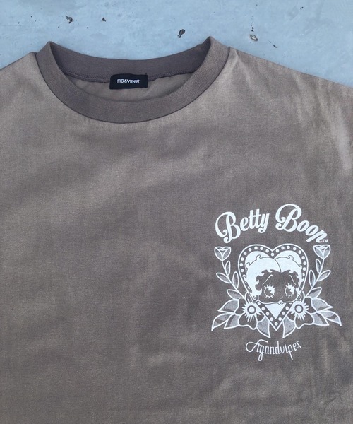 FIG&VIPER（フィグアンドバイパー）の「BettyコラボBIG-T（Tシャツ/カットソー・レディース・ホワイト/ブラック/グレー/ピンク・FREE）」の13枚目の写真