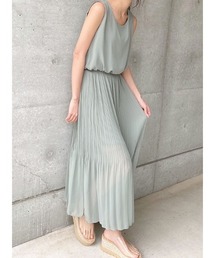 Sheer pleats ワンピース