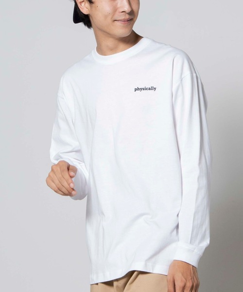 WEGO（ウィゴー）の「WEGO/マウンテンモチーフロンT（Tシャツ/カットソー・メンズ・ホワイト/ベージュ・LARGE/MEDIUM/SMALL）」の2枚目の写真