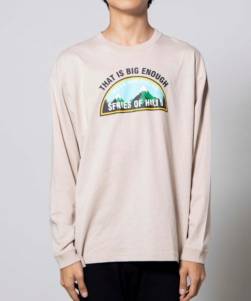 WEGO（ウィゴー）の「WEGO/マウンテンモチーフロンT（Tシャツ/カットソー・メンズ・ホワイト/ベージュ・LARGE/MEDIUM/SMALL）」の16枚目の写真