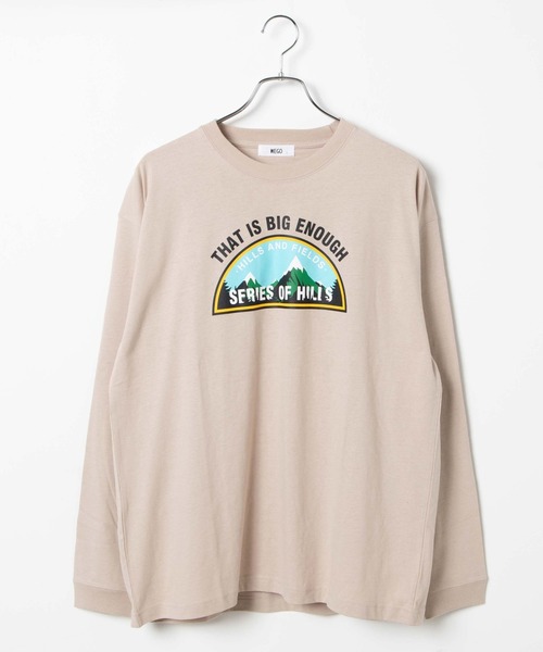 WEGO（ウィゴー）の「WEGO/マウンテンモチーフロンT（Tシャツ/カットソー・メンズ・ホワイト/ベージュ・LARGE/MEDIUM/SMALL）」の21枚目の写真