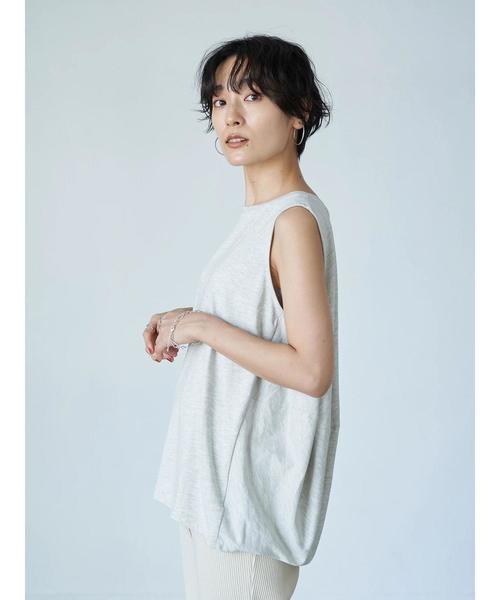 AMERICAN HOLIC(アメリカンホリック)の「バックドレープノースリーブカットプルオーバー2 *〇(Tシャツ/カットソー・レディース・ホワイト系その他・M/L)」の3枚目の写真