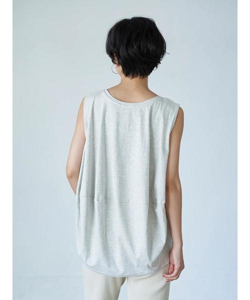 AMERICAN HOLIC(アメリカンホリック)の「バックドレープノースリーブカットプルオーバー2 *〇(Tシャツ/カットソー・レディース・ホワイト系その他・M/L)」の4枚目の写真