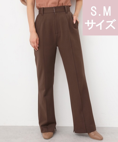 one after another NICE CLAUP(ワンアフターアナザーナイスクラップ)の「センタータックスラックス(スラックス・レディース・ブラウン/オレンジ/ミント/モカ/ピンクベージュ・SMALL/MEDIUM)」の2枚目の写真