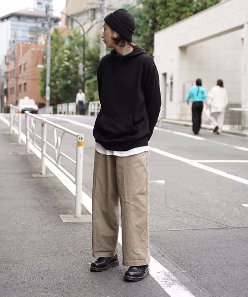 Blue Standard (ブルースタンダード)の「【BLUE STANDARD】アンクルワイドトラウザーパンツ ワイドパンツ(その他パンツ・メンズ・カーキ/ブラック/ベージュ・MEDIUM/LARGE/X-LARGE)」の12枚目の写真