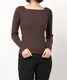 flower | ベーシックスクエアニットトップ(ニット/セーター)