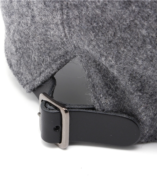 KIJIMA TAKAYUKI(キジマ タカユキ)の「KIJIMA TAKAYUKI ワークウールキャップ(キャップ・レディース・ライトグレー/ブルー・FREE)」の3枚目の写真