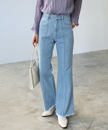 LIAN | デニム/ヘビーツイル　フリンジフレアパンツ(デニムパンツ)