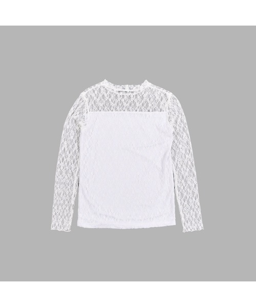 ZIDDY（ジディ）の「ZIDDY/ストレッチ レース トップス（Tシャツ