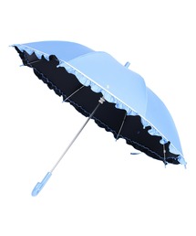 POLO RALPH LAUREN（ポロ ラルフ ローレン）の「遮光 通学用晴雨兼用こども傘　フリル×グログラン（長傘・キッズ）」
