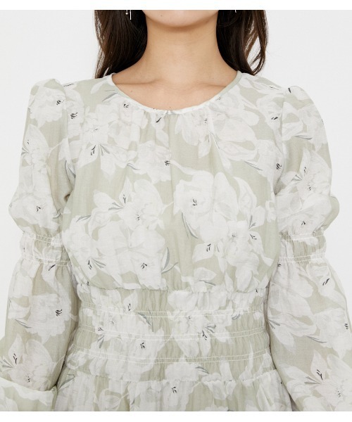 rienda Brush flower ロンパース ホワイト 新品 rienda 2WAY