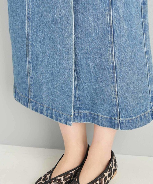 ROPE' PICNIC（ロペピクニック）の「【emur】デニムデザインロングスカート（デニムスカート・レディース・ブルー系その他4/ダークブラウン・40/38）」の6枚目の写真