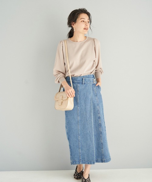 ROPE' PICNIC（ロペピクニック）の「【emur】デニムデザインロングスカート（デニムスカート・レディース・ブルー系その他4/ダークブラウン・40/38）」の15枚目の写真