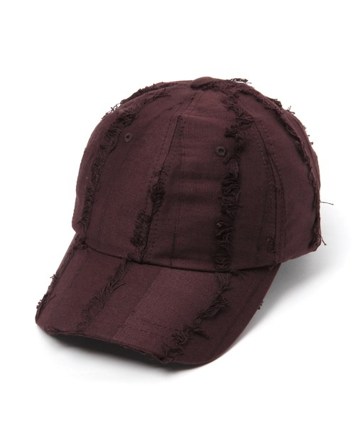 ROCKET x LUNCH(ロケットアンドランチ)の「The Rocket/TEXTURE BALL CAP 2929042(キャップ・レディース・ボルドー/ブラック・FREE)」の1枚目の写真