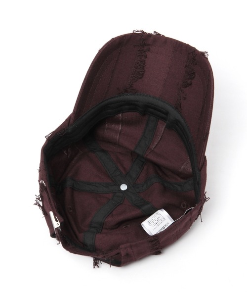 ROCKET x LUNCH(ロケットアンドランチ)の「The Rocket/TEXTURE BALL CAP 2929042(キャップ・レディース・ボルドー/ブラック・FREE)」の6枚目の写真