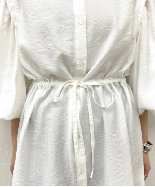 apres jour mignon（アプレジュールミニョン）の「バンドカラーチュニックブラウス【ZOZOTOWN限定アイテム】（シャツ/ブラウス・レディース・オフホワイト/ブラック/グレイッシュベージュ・X-LARGE/フリー）」の21枚目の写真