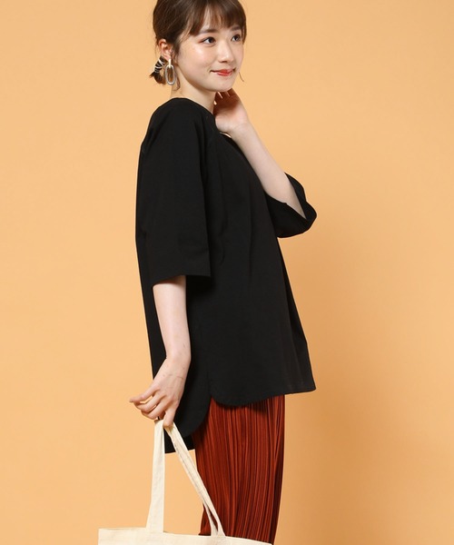 FREAK'S STORE（フリークスストア）の「5分袖プルオーバー（Tシャツ/カットソー・レディース・ベージュ/ホワイト/ブラック・マルチサイズ）」の14枚目の写真