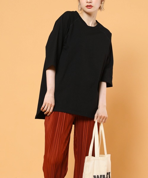 FREAK'S STORE（フリークスストア）の「5分袖プルオーバー（Tシャツ/カットソー・レディース・ベージュ/ホワイト/ブラック・マルチサイズ）」の11枚目の写真