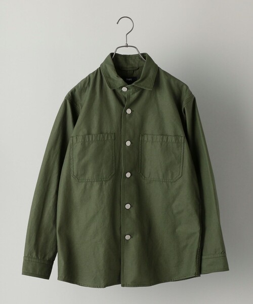 SHIPS(シップス)の「SHIPS: ミリタリー ユーティリティ ジャケット 21SS(ブルゾン・メンズ・ブラック/ベージュ/オリーブ・SMALL/MEDIUM/LARGE/X-LARGE)」の3枚目の写真