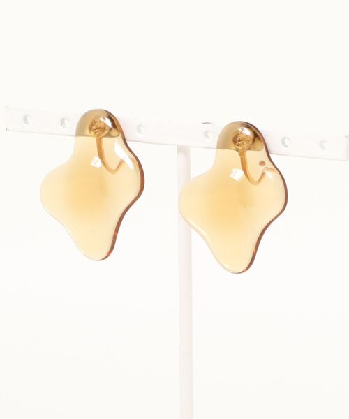 natural couture（ナチュラルクチュール）の「クリアデザインイヤリング（イヤリング・レディース・ブラウン/クリア・FREE）」の14枚目の写真