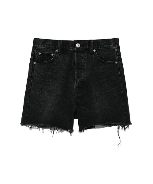 Mila Owen（ミラオーウェン）の「カットオフデニムショートパンツ（デニムパンツ・レディース・ライトグレー/ブラック/ブルー・1/0）」の7枚目の写真