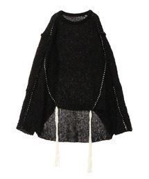 PAMEO POSE | Stitched Mohair Knit Top(ニット/セーター)